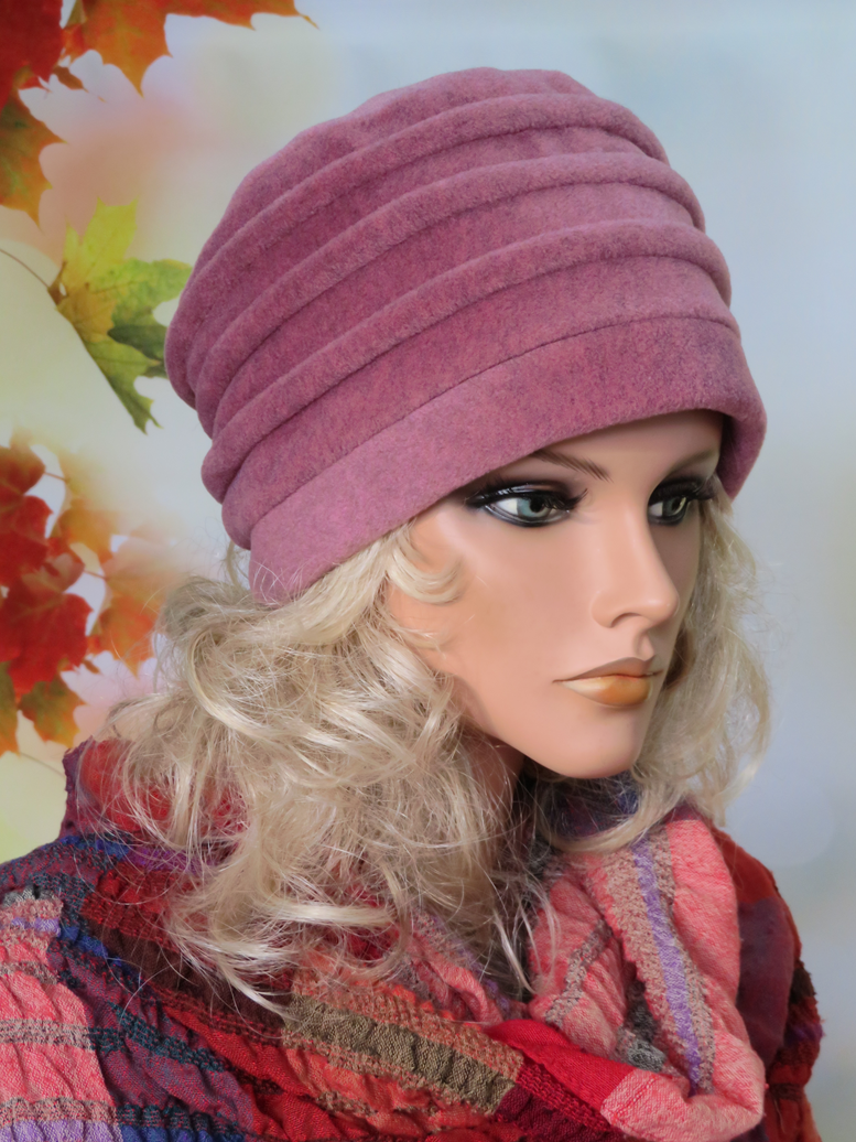 Mütze Damen Altrose,.