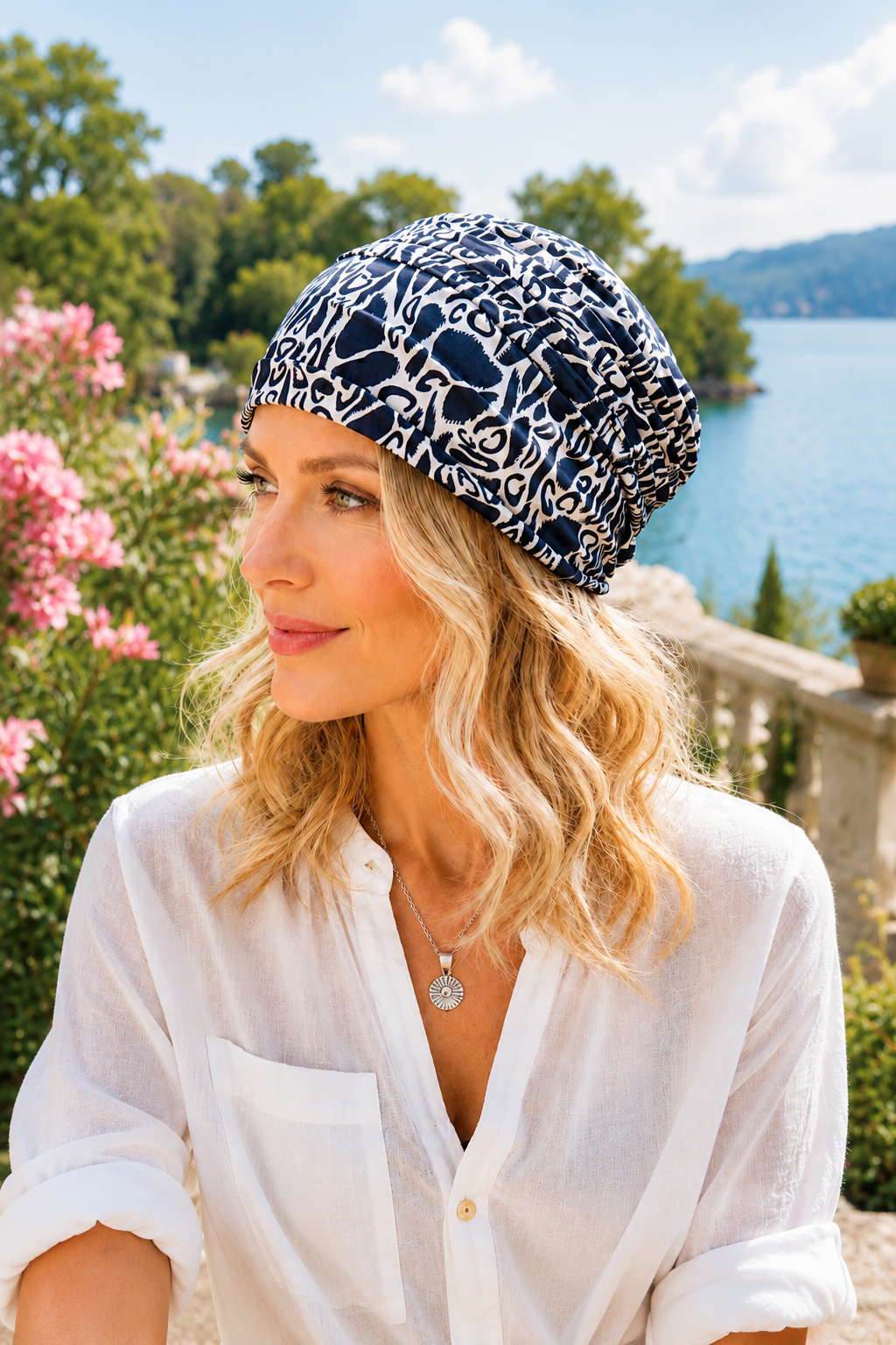 Damen Sommermütze aus Bambus – Eleganter Turban Stil im Sommer