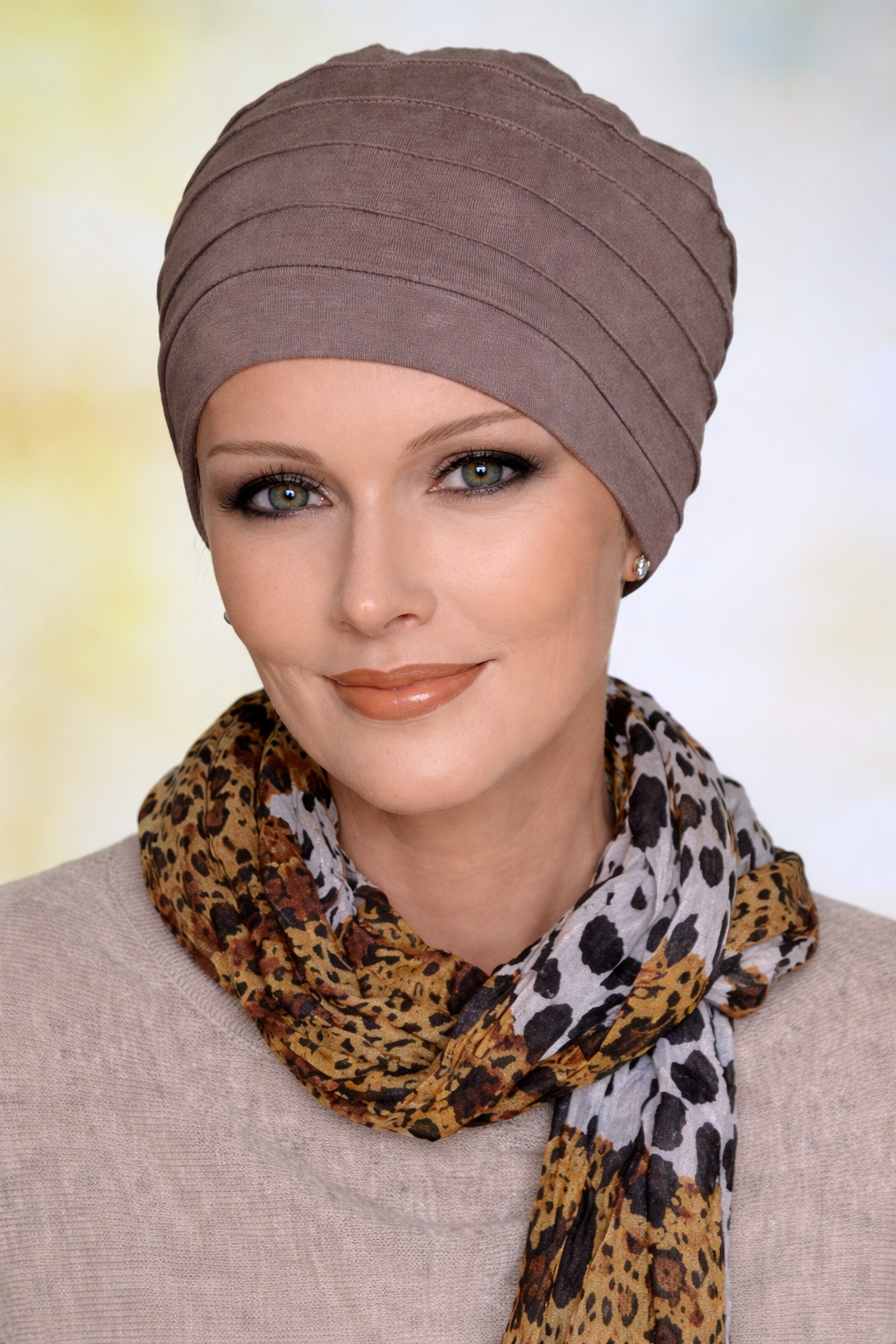 Turbanmütze für Damen weich, bequem und angenehm bei empfindlicher Kopfhaut