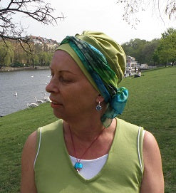 Chemomütze mit Tuch