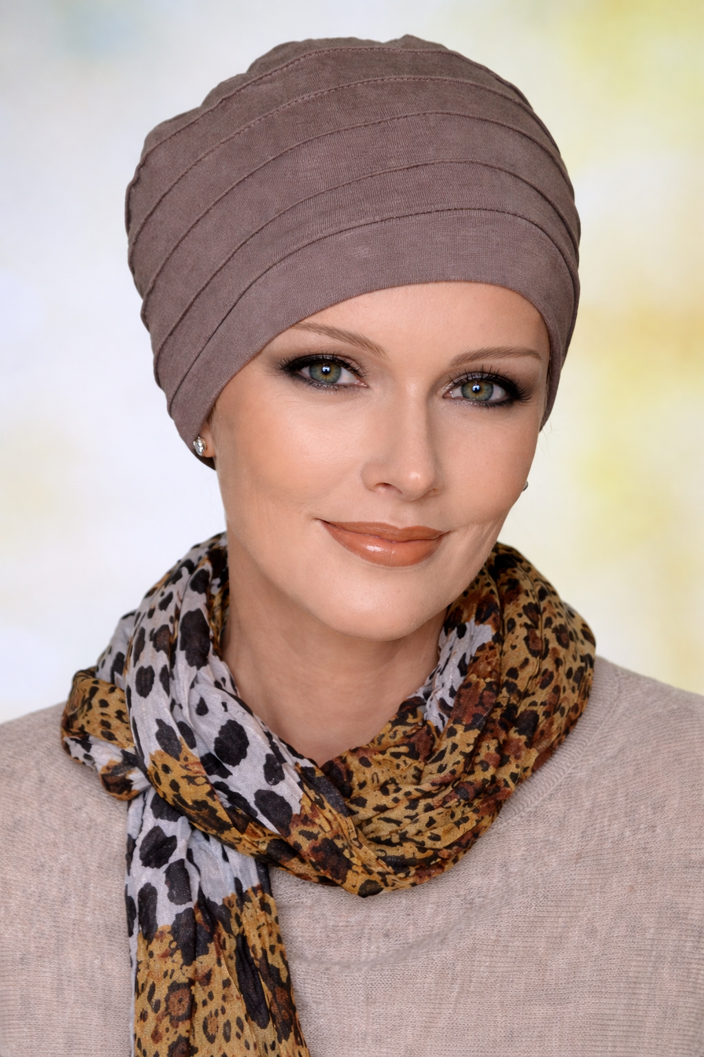 Turbanmütze für Damen weich, bequem und angenehm bei empfindlicher Kopfhaut